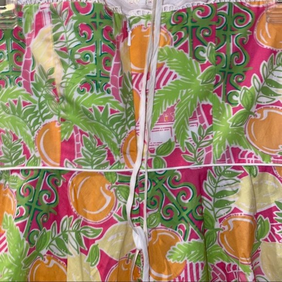 RARE HTF Lilly Pulitzer Juice Bar Print White Tag 90s Y2K Dress Size 4 - Picture 7 of 9